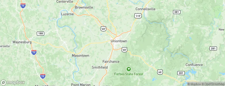 South Uniontown, United States Map