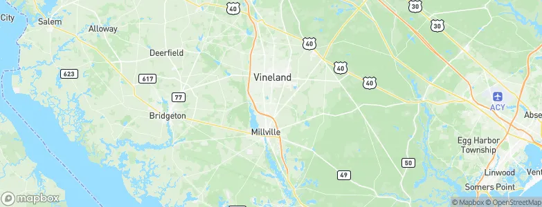 South Vineland, United States Map