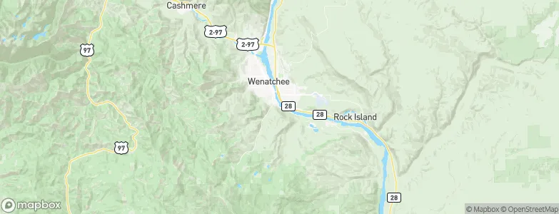 South Wenatchee, United States Map
