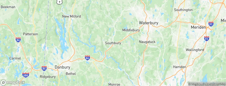 Southbury, United States Map