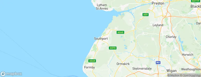 Southport, United Kingdom Map