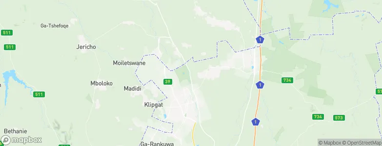 Soutpan, South Africa Map