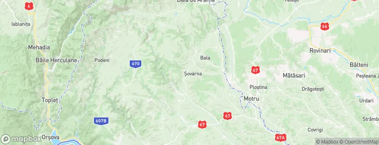 Şovarna, Romania Map