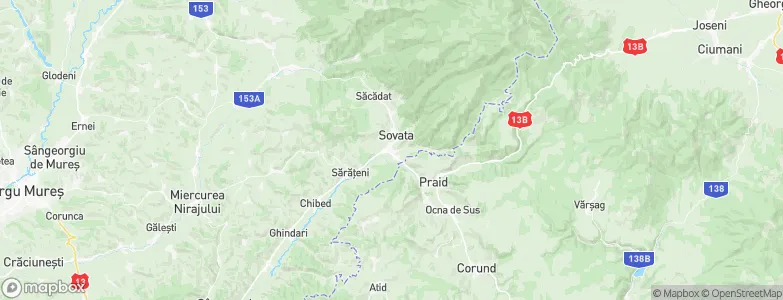 Sovata, Romania Map