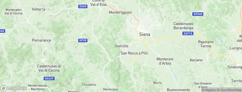 Sovicille, Italy Map