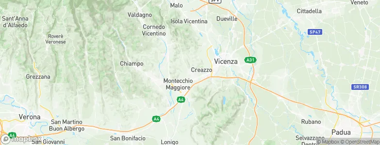 Sovizzo, Italy Map