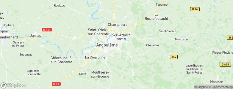 Soyaux, France Map
