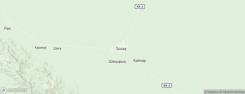 Sozaq, Kazakhstan Map