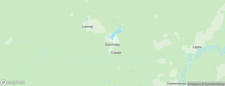 Sozimskiy, Russia Map