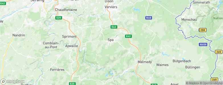 Spa, Belgium Map