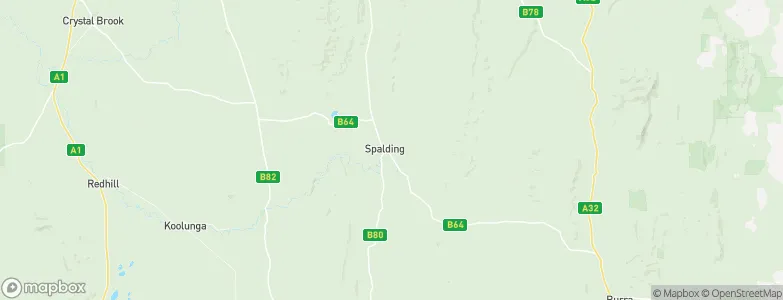 Spalding, Australia Map