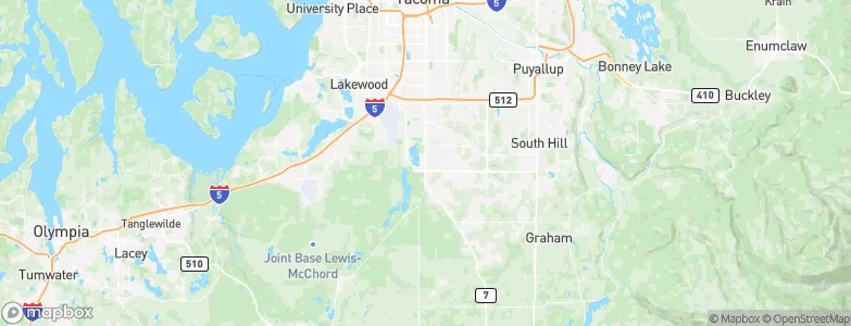 Spanaway, United States Map