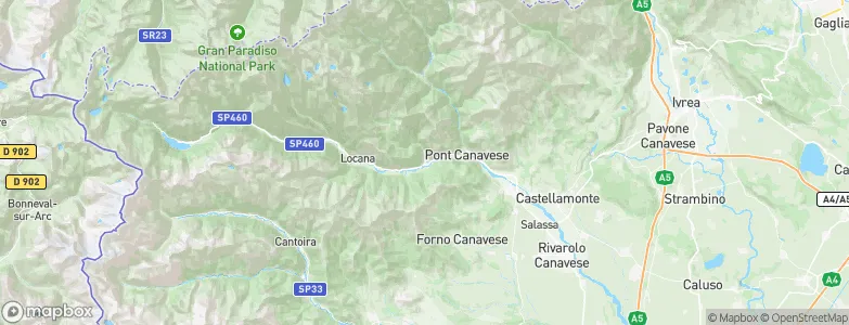 Sparone, Italy Map