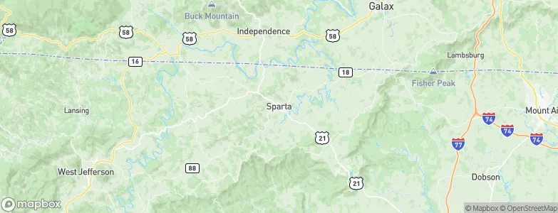 Sparta, United States Map