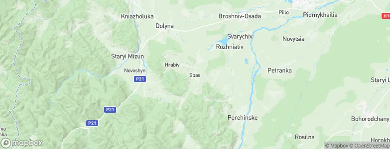 Spas, Ukraine Map