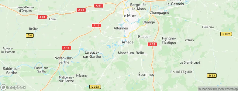Spay, France Map