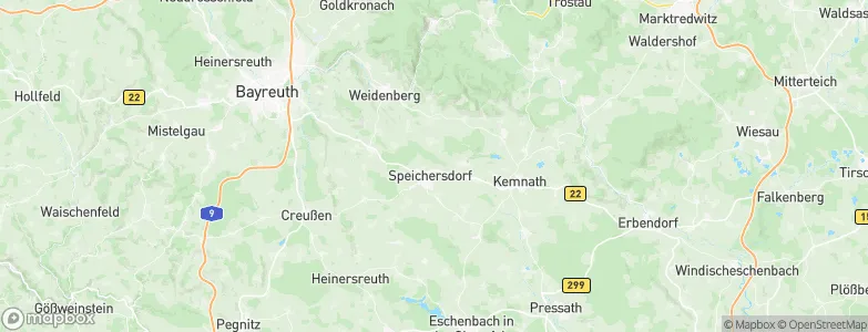 Speichersdorf, Germany Map