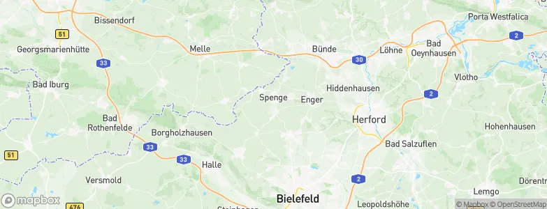 Spenge, Germany Map