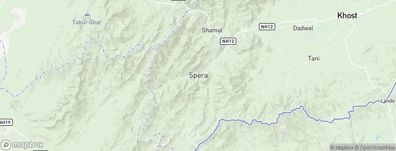 Spērah, Afghanistan Map