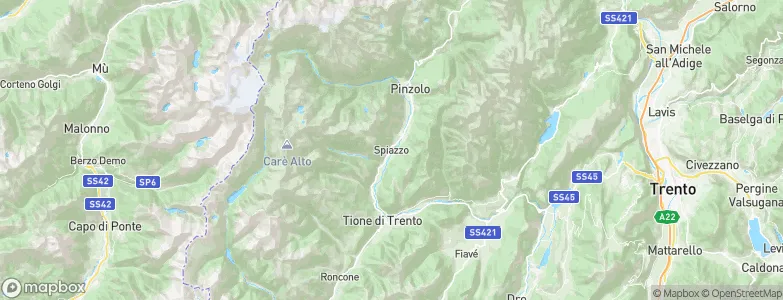 Spiazzo, Italy Map