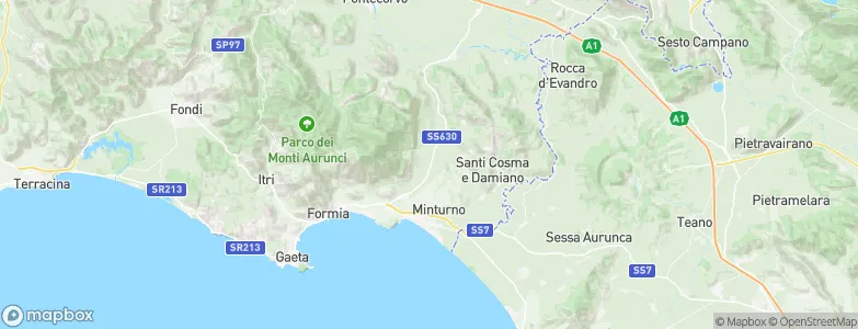 Spigno Saturnia, Italy Map