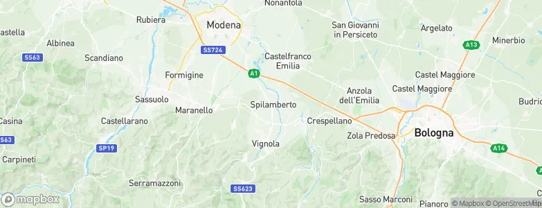 Spilamberto, Italy Map