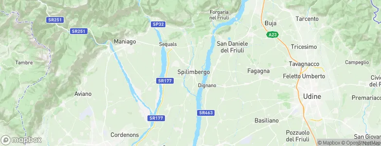 Spilimbergo, Italy Map