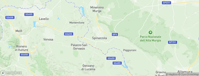 Spinazzola, Italy Map