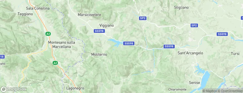 Spinoso, Italy Map