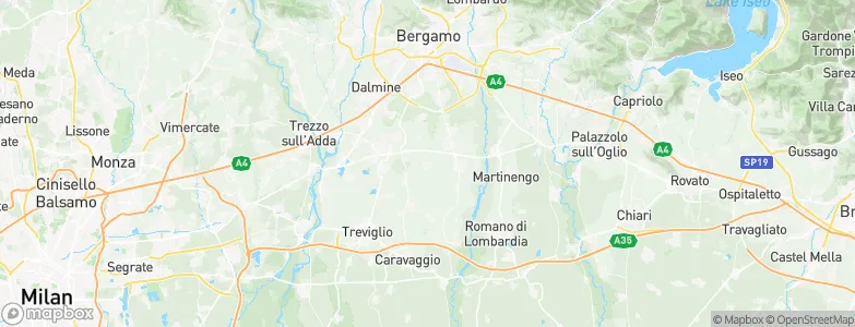 Spirano, Italy Map