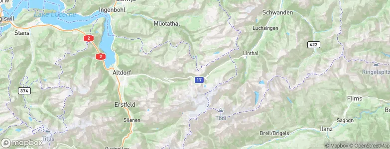 Spiringen, Switzerland Map