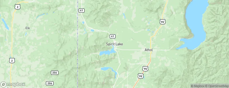 Spirit Lake, United States Map