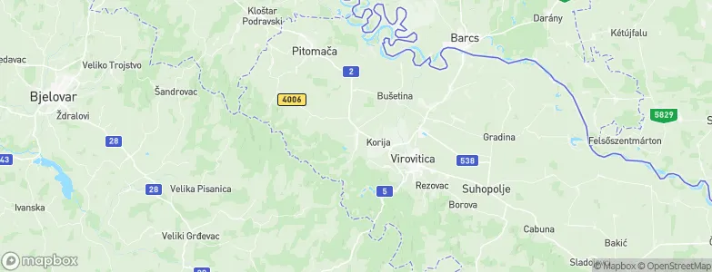 Špišić-Bukovica, Croatia Map