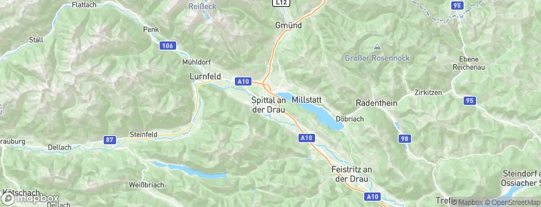 Spittal an der Drau, Austria Map