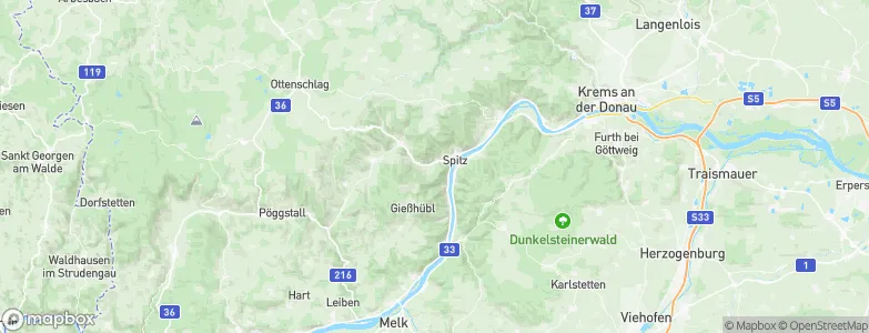 Spitz, Austria Map