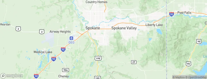 Spokane, United States Map