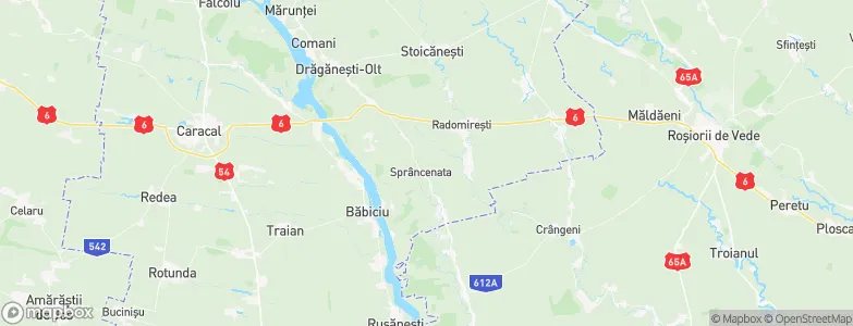 Sprâncenata, Romania Map