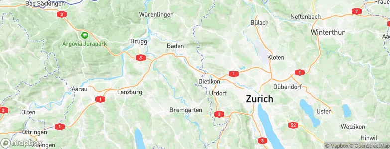 Spreitenbach, Switzerland Map