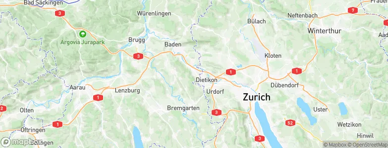Spreitenbach, Switzerland Map