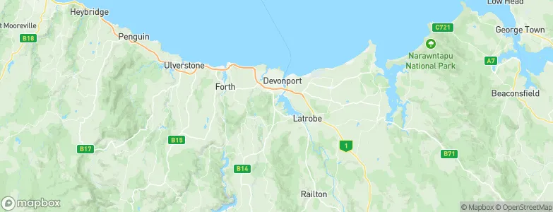Spreyton, Australia Map
