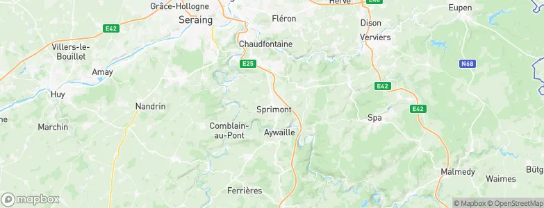 Sprimont, Belgium Map