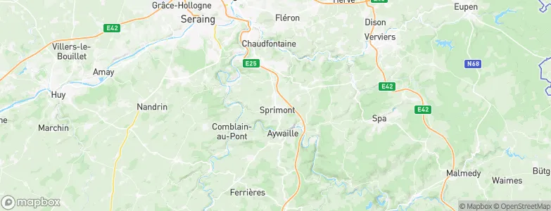 Sprimont, Belgium Map