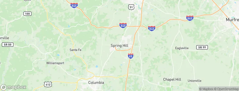 Spring Hill, United States Map