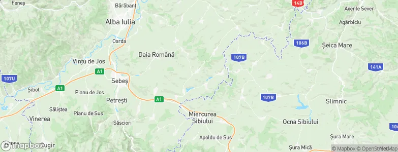 Şpring, Romania Map