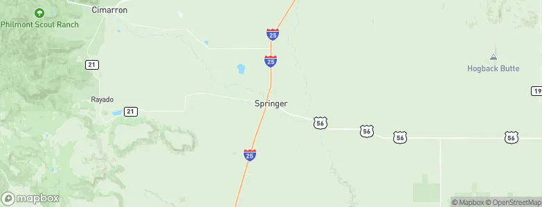 Springer, United States Map