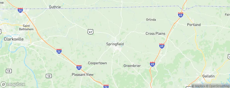 Springfield, United States Map