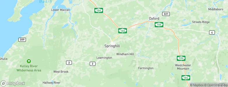 Springhill, Canada Map
