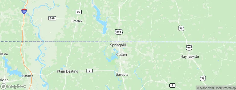 Springhill, United States Map