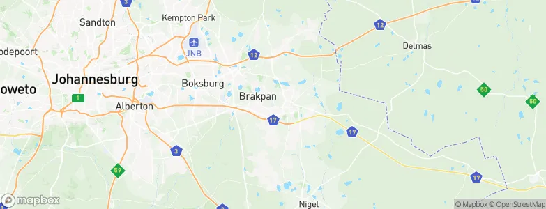 Springs, South Africa Map