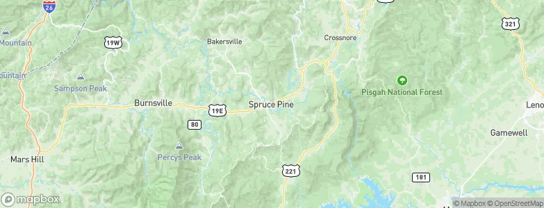 Spruce Pine, United States Map